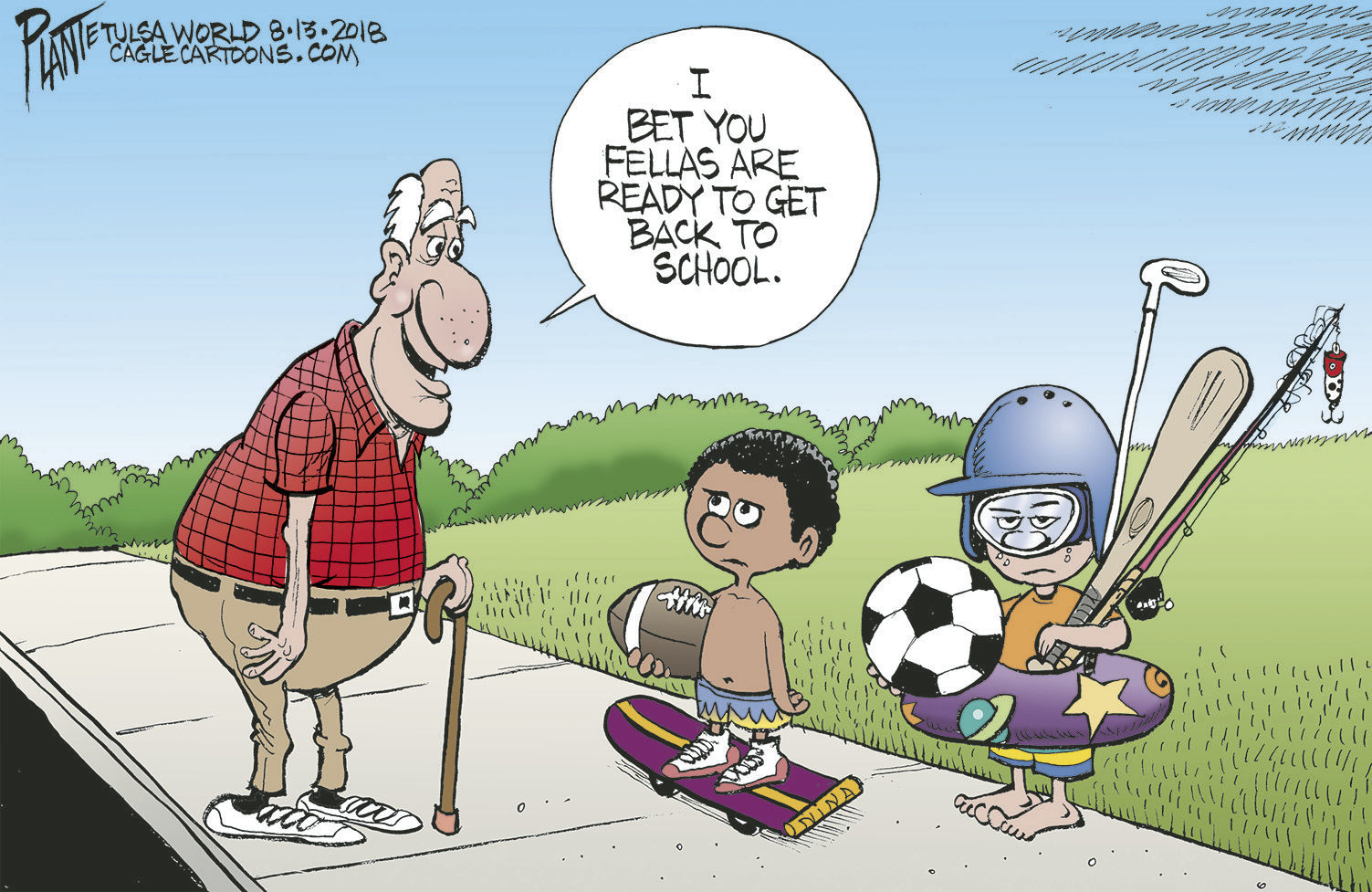 Bruce Plante Cartoon: Back to school